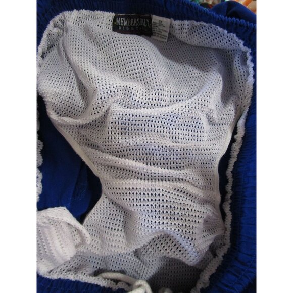 Members Only Big Tall 3X Swim Trunks Mesh Liner Pockets Royal Blue EUC - Picture 14 of 16